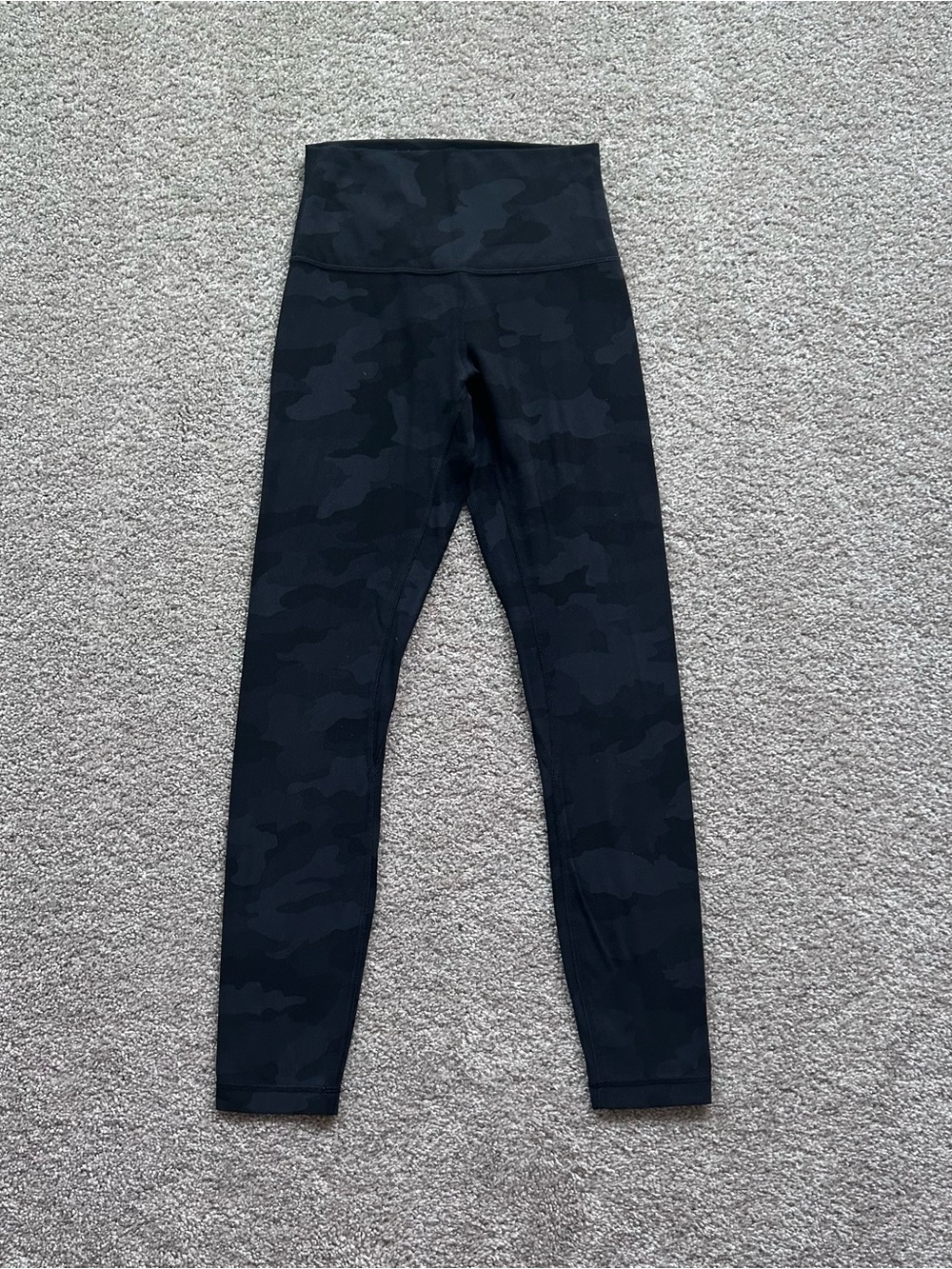 Lululemon Align HR Pant 25" Heritage 365 Camo Deep Coal Multi Black Grey Size 4 - Picture 2 of 8